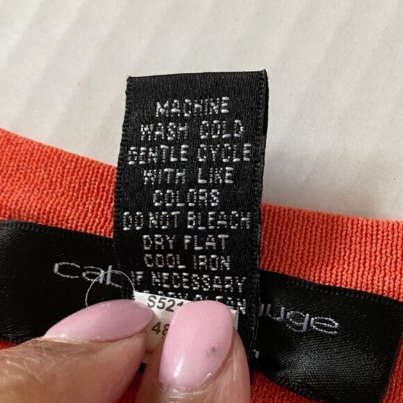 Cable & Gauge Woman Coral Tank Top 1X Office Core Career Capsule Laganlook - Picture 4 of 8